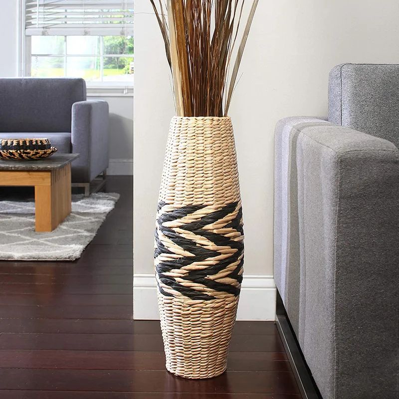 Maly Brown 24'' Manufactured Wood Floor Vase | Wayfair North America
