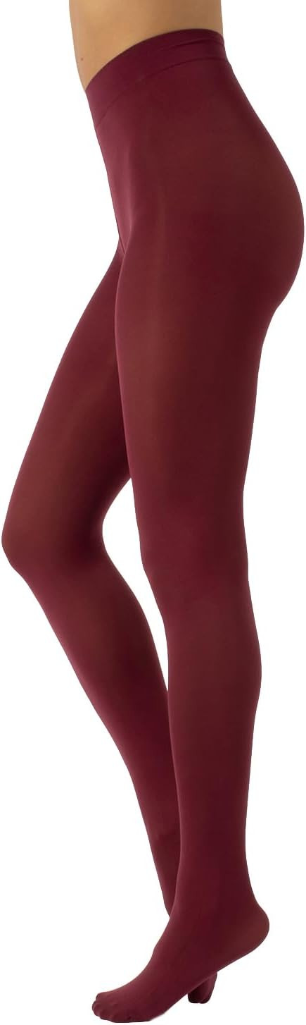 CALZITALY Opaque Colour tights, Thick tights, Microfiber 3D Pantyhose, 80 DEN | S, M, L, XL, XXL,... | Amazon (US)