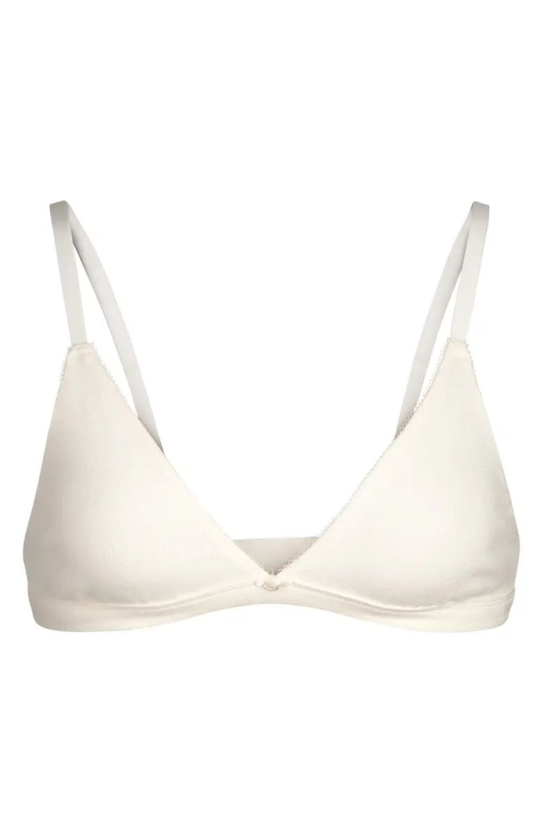 SKIMS SKIMS SKIMS SKIMS Pointelle Logo Triangle Bralette (Regular & Plus Size) | Nordstrom | Nordstrom