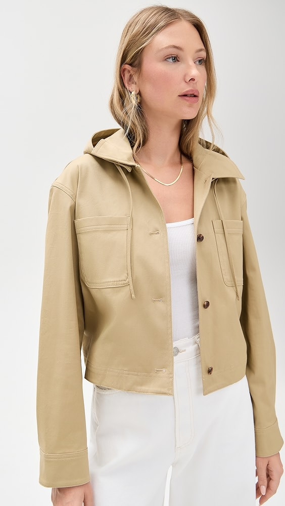Theory Hood Crop Jacket | Shopbop | Shopbop
