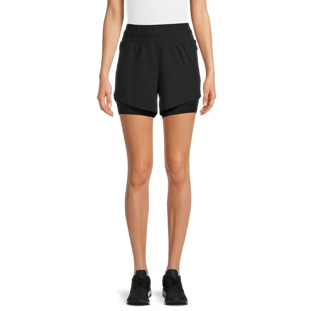 Avia Women's High Rise Running Shorts with Bike Liner | Walmart (US)