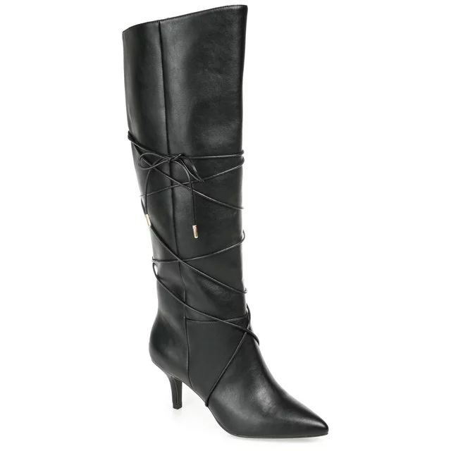 Journee Collection Womens Kaavia Tru Comfort Foam Wide Calf Pointed Toe Knee High Boots | Walmart (US)