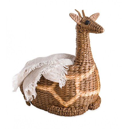 Wind & Weather Whimsical Woven Water Hyacinth Giraffe Storage Basket | Walmart (US)