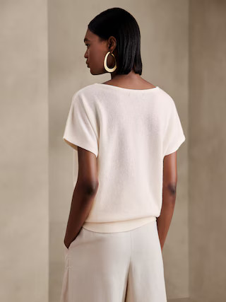 Emeline Lightweight Cashmere Dolman Top | Banana Republic (US)