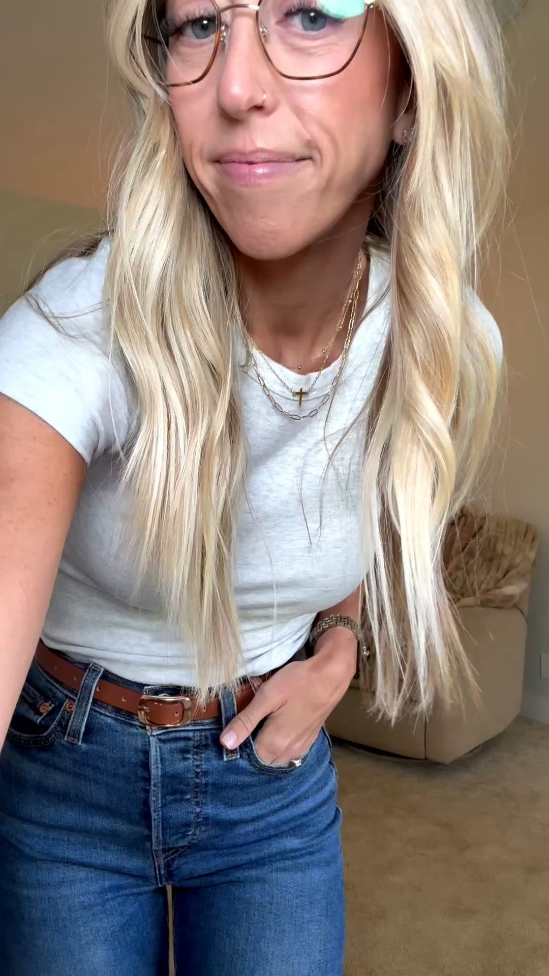 This baby tee from @American Eagle Outfitters is 10/10, so soft and fits just right! I sized up to a Small. Levi’s jeans are size 24.

#LTKootd #LTKmomlife #LTKgrwm
