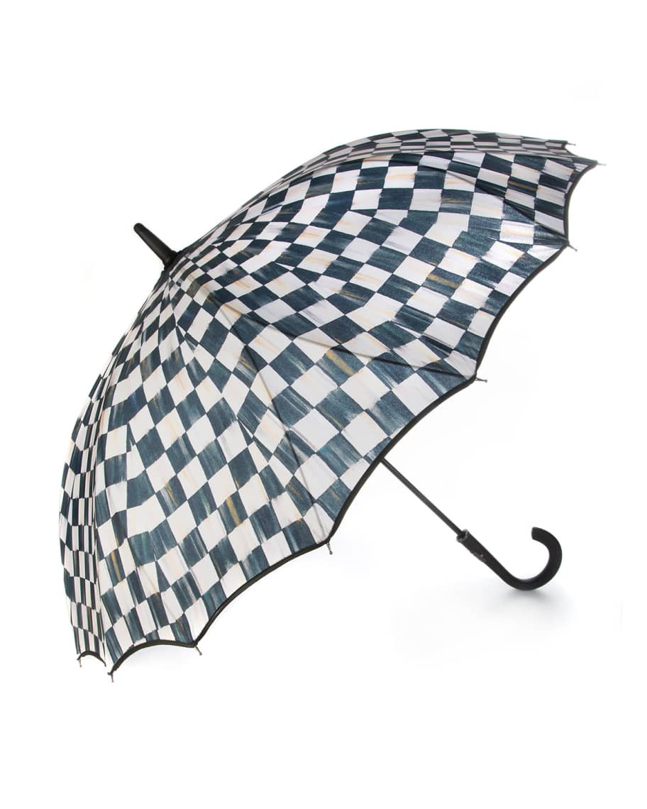 MacKenzie-Childs Courtly Check Seamless Umbrella | Neiman Marcus