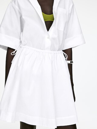 Mini Cotton Skirt – White – Women – ARKET GB | Arket UK