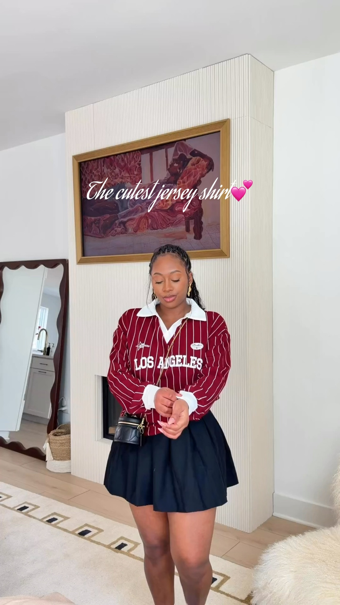 The cutest jersey shirt and pleated mini skirt on Amazon. #Amazonfinds #amazonfashionfinds #pleatedskirt #skaterskirt

#LTKootd #LTKMidsize #LTKdayinmylife