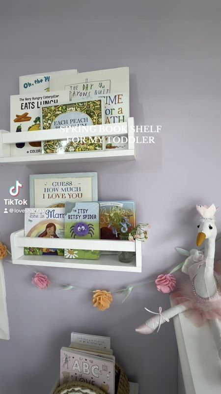 Spring bookshelf set up for my toddler! Toddler books, toddler spring decor, toddler room, nursery, home decor, kids room #ltkbaby

#LTKkids #LTKhome #LTKfamily