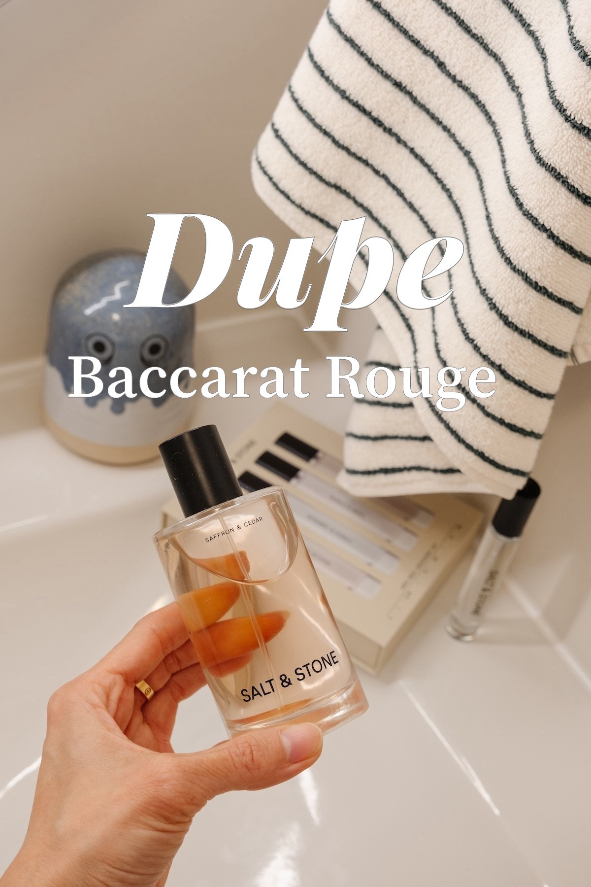 This Salt & Stone scent is a lighter version of Baccarat Rouge. Saffron & Cedar is divine!  10/10

 

#LTKstyletip #LTKdatenight #LTKbeauty