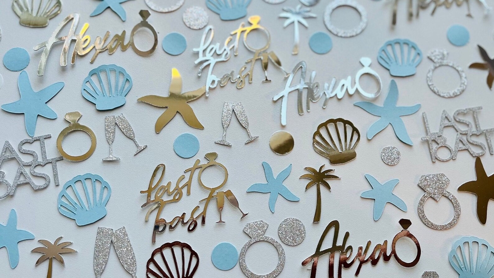Toast on the Coast Bachelorette Party Decorations Personalized Confetti, Coastal Party Decor, Cha... | Etsy (US)