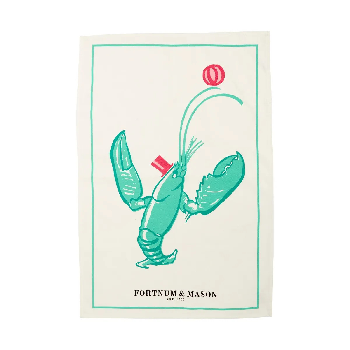 Lobster Cotton Tea Towel | Fortnum & Mason