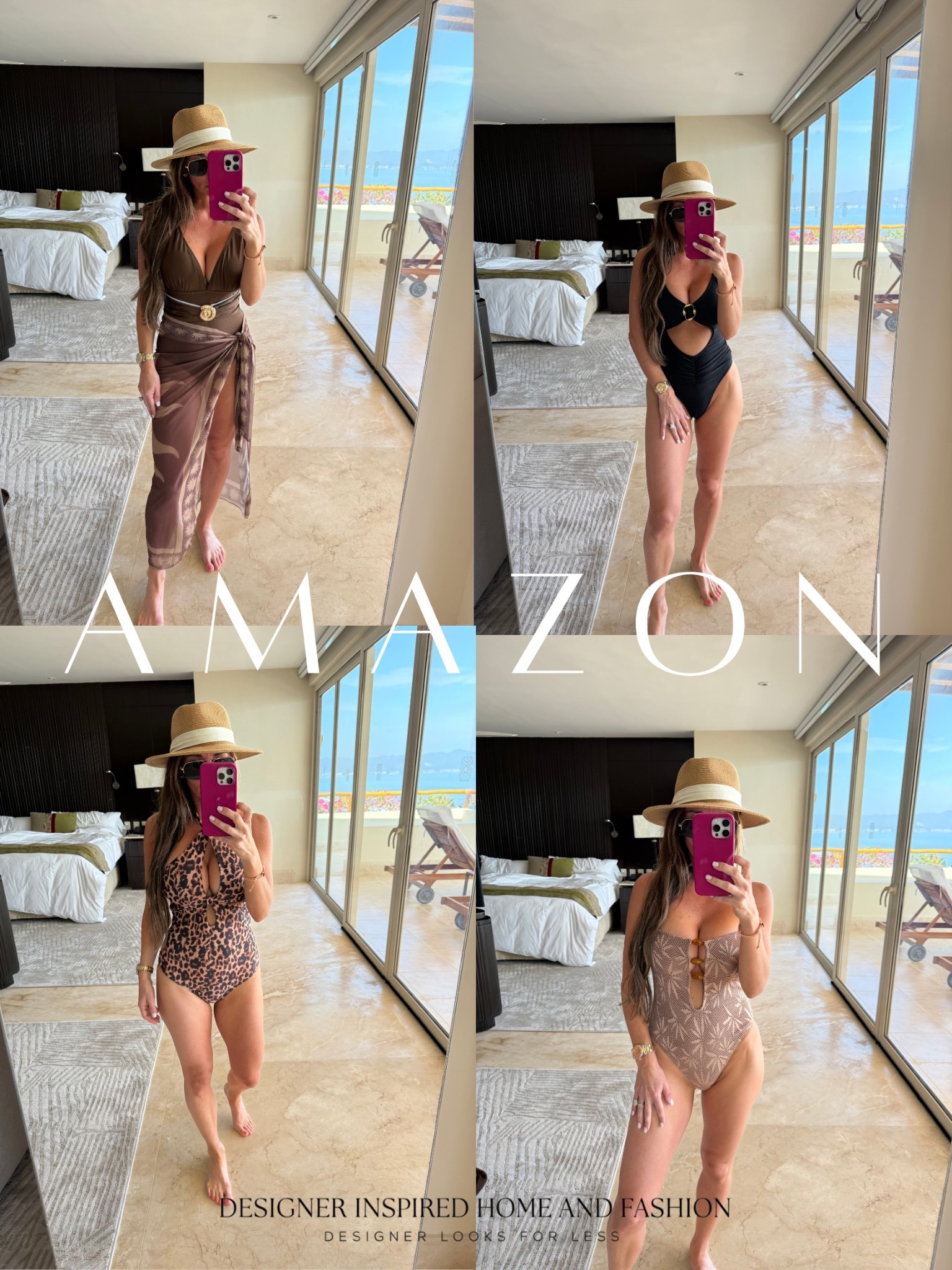 Amazon affordable one piece swimsuits! 

#LTKSeasonal #LTKOver40 #LTKTravel