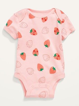 Printed Short-Sleeve Bodysuit for Baby | Old Navy (CA)