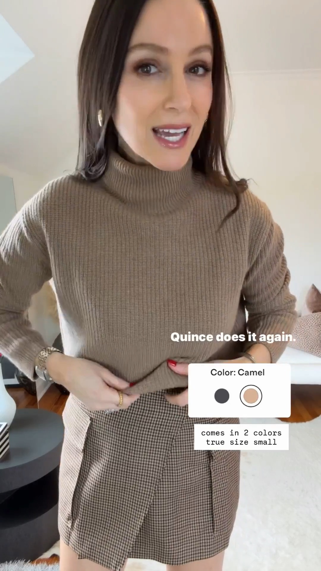 Did my true size small and linked other favorite sweaters from Quince, too!

@onequince #quincepartner