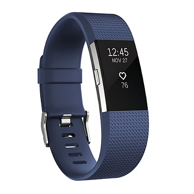 Fitbit&reg; Charge 2&trade; Wireless Activity Wristband in Blue/Silver | Bed Bath & Beyond