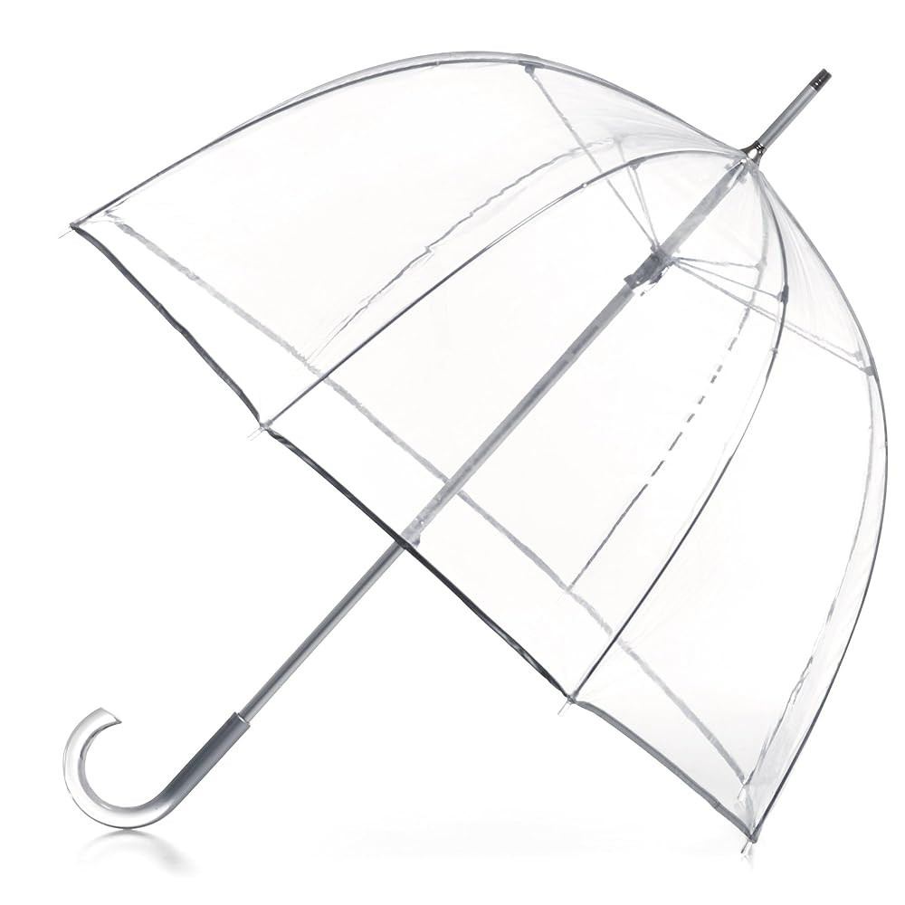 totes Adult Clear Bubble Umbrella with Dome Canopy and Lightweight Wind and Rain Protection | Amazon (US)