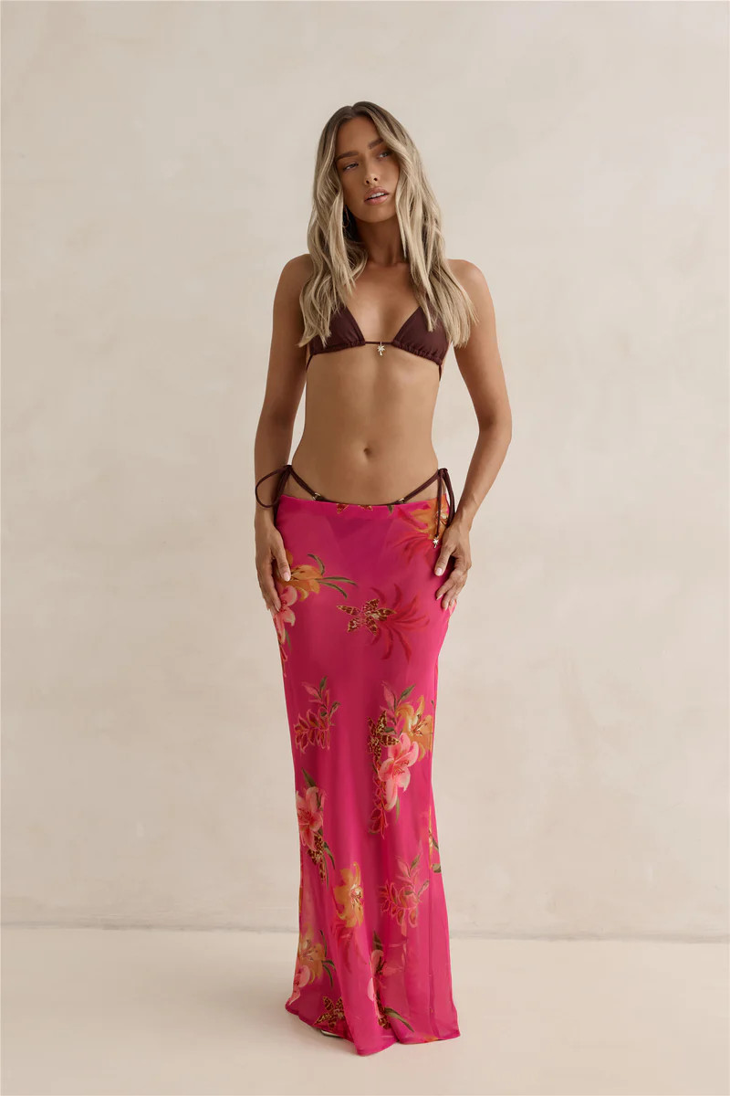 Soft Island Dreams Maxi Skirt Pink | Fortunate One