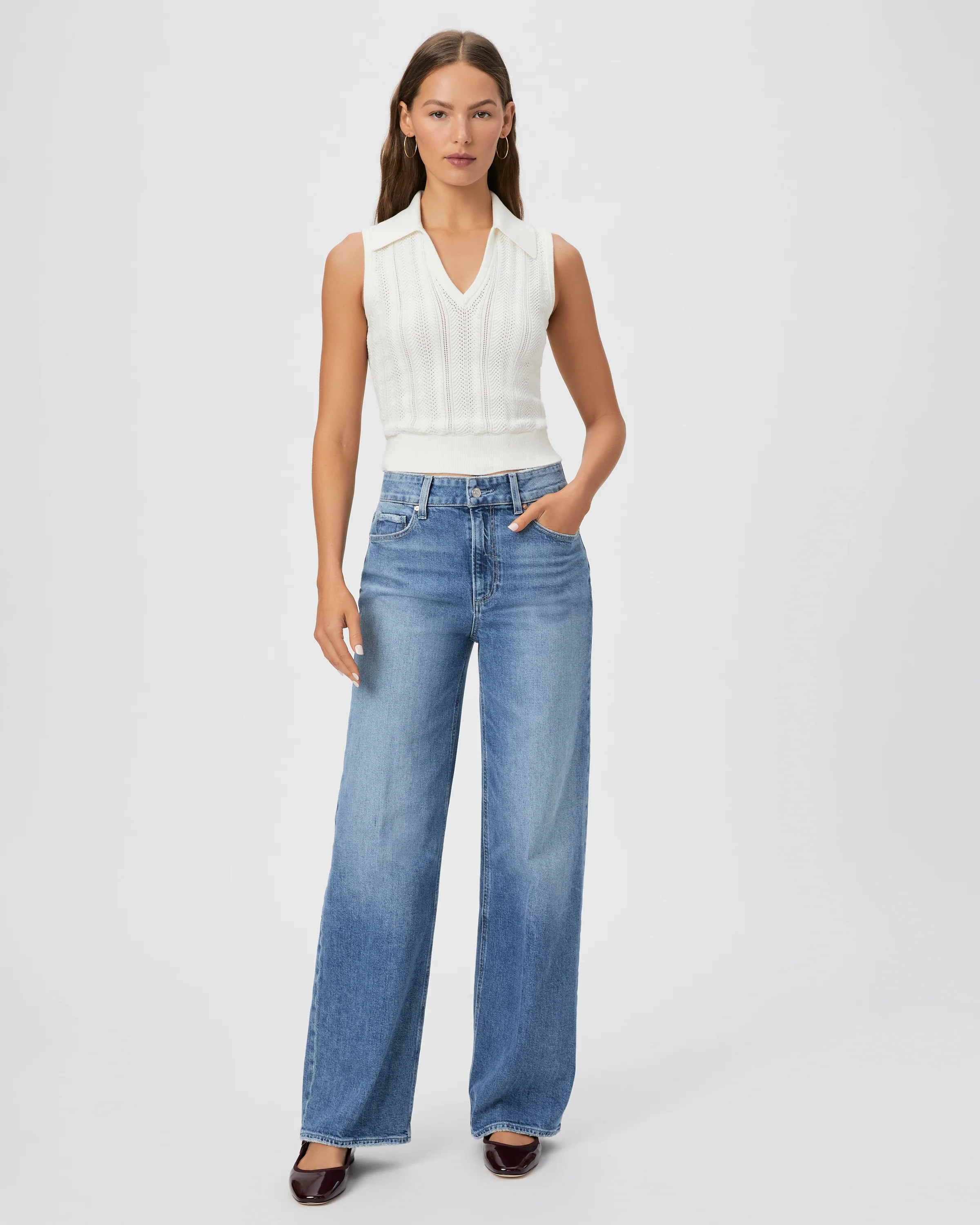 Sasha 32" Wide Leg Jean | Paige