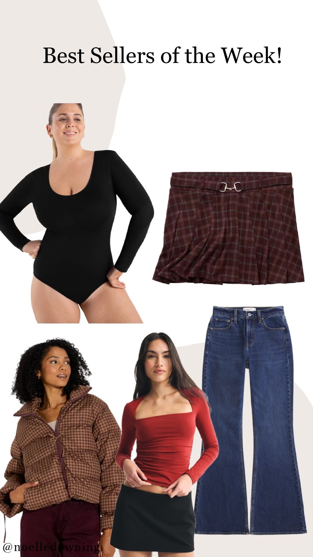 Weekly best sellers

Abercrombie Ava top
Abercrombie high rise flare jeans
Target puffer coat
Shapermint bodysuit 
Ae mini skirt plaid 

#LTKMidsize #LTKGiftGuide #LTKHoliday