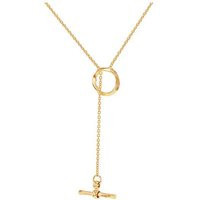 9CT Gold Lariat T-Bar Necklace - iJewel | JD Williams (UK)