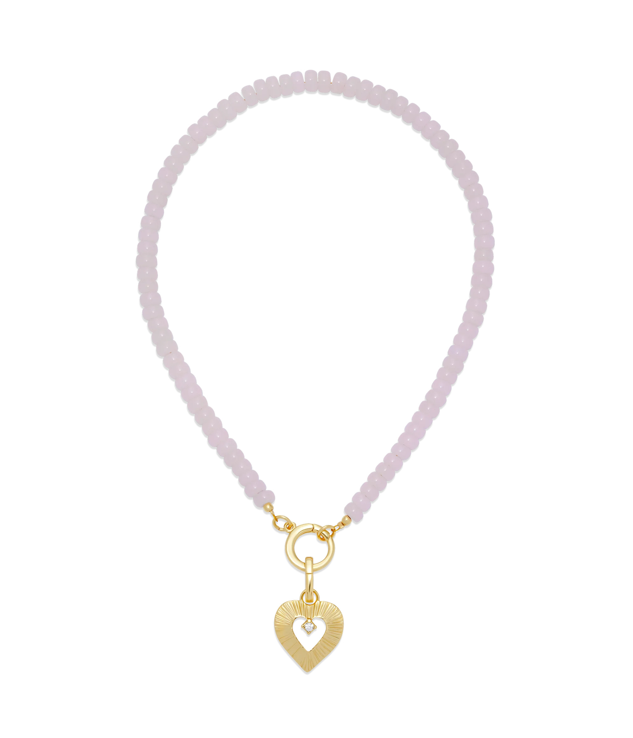 Amora Heart Charm Necklace | Loren Hope Designs