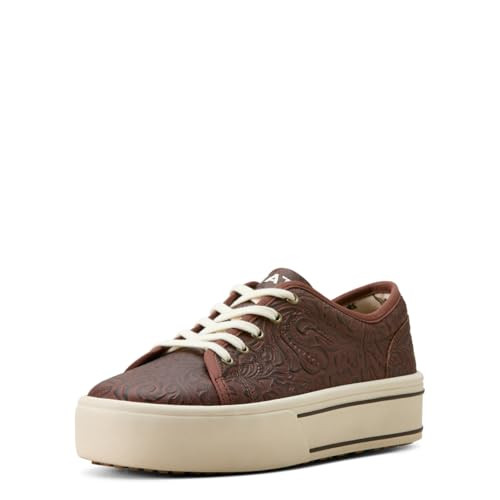 Amazon.com | ARIAT Women's Skylar, Brown Floral Emboss, 7.5 | Fashion Sneakers | Amazon (US)