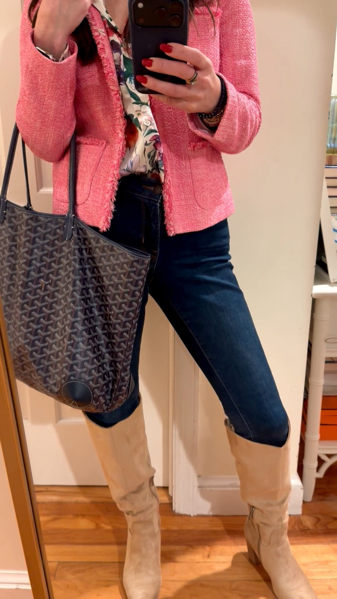 What I wore tonight to see our town’s high school musical with our kids! Top was $20 @marshalls - I wish that I could link it! Linking this years version of this jacket. Love these boots that are under $40! 

#LTKdayinmylife #LTKgrwm #LTKootd