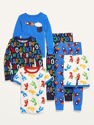 Unisex 6-Piece Pajama Set for Toddler & Baby | Old Navy (US)