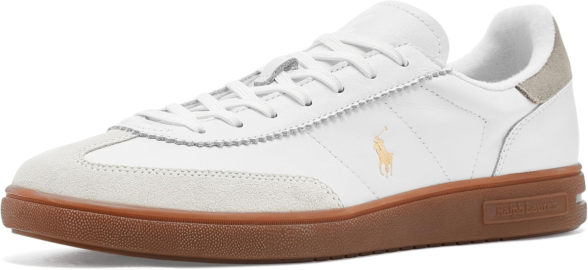 POLO RALPH LAUREN Bedford Leather-Suede Sneakers | Amazon (US)