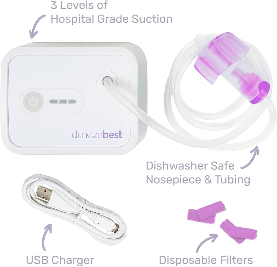 Dr. Noze Best - NozeBot | Electric Baby Nasal Aspirator | Hospital Grade Suction | Nose Sucker an... | Amazon (US)