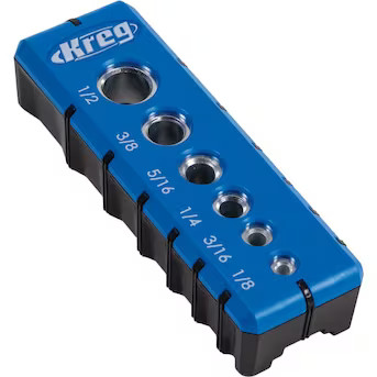 Kreg Drilling Guide with Built-in Hole Alignment Marks for 1/2 Inch and 3/4 Inch Material - GripM... | Lowe's