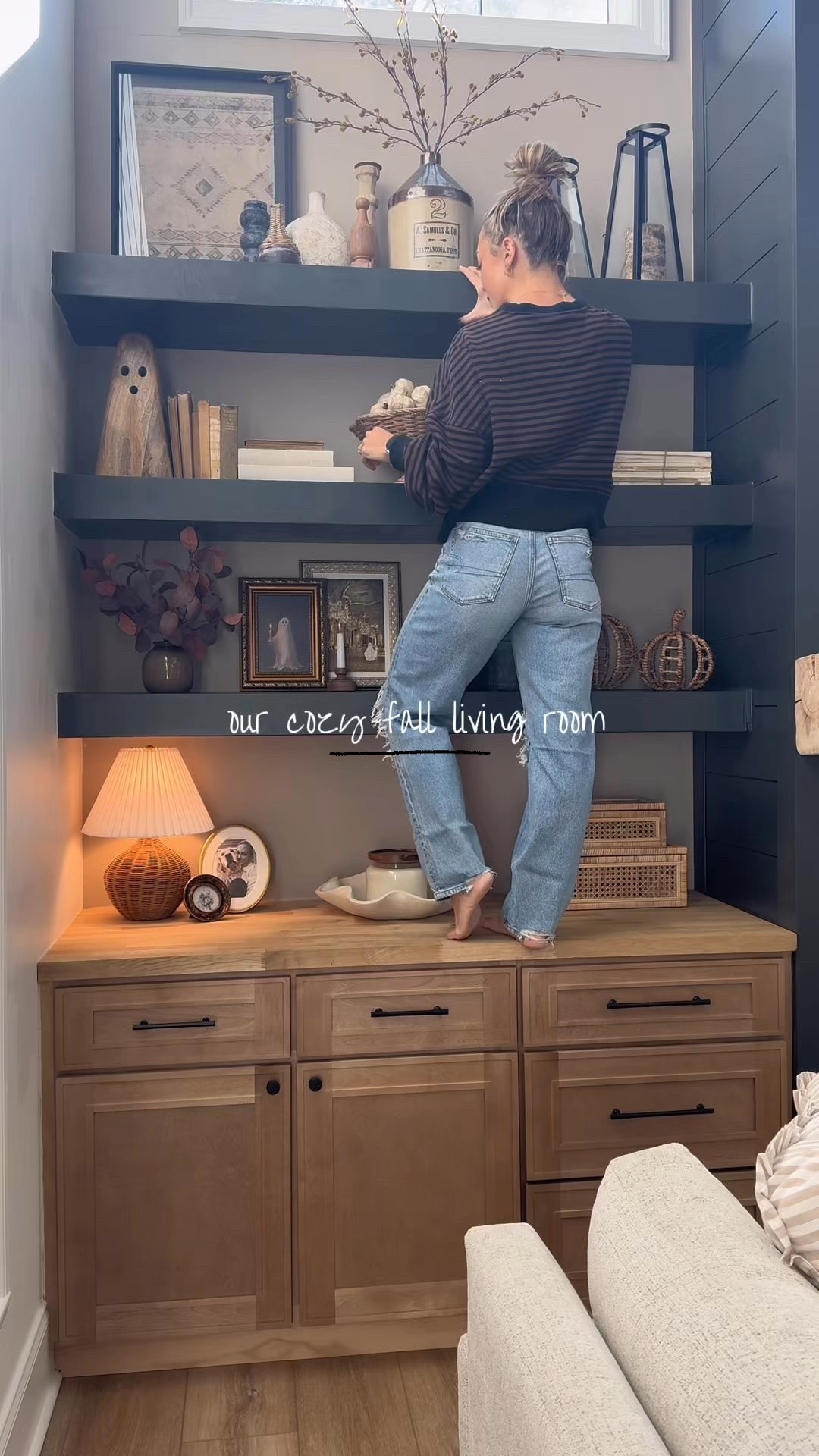 Warm tones, vintage, lived in, cozy & inviting fall is the vibe I wanted in here this year 🍂🤎🤌🏼 absolutely love styling these shelves w/ the seasons! 

Lots of old but some new pieces trickled in! ✨ linked everything I could! 

Home decor / fall / fall decor / cozy home / shelf styling / decorate with me / fall style / target / amazon / home goods / Holley Gabrielle 

#LTKSeasonal #LTKStyleTip #LTKHome