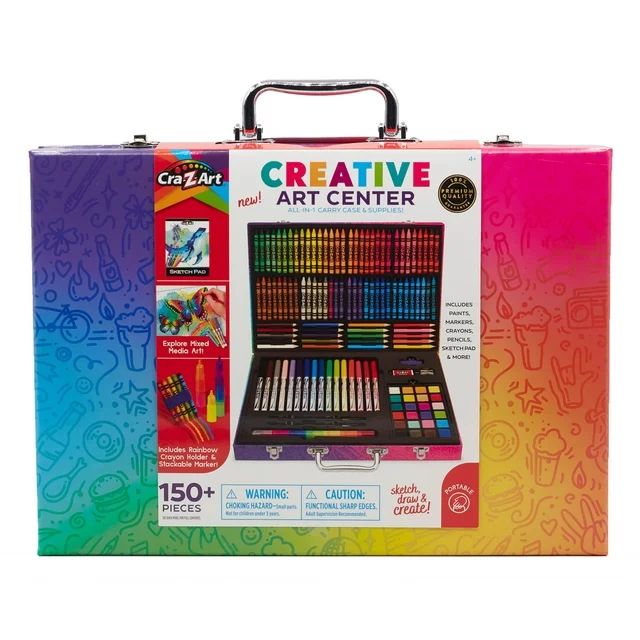 Cra-Z-Art Creative Art Center, Drawing Set with Case, Beginner to Expert, Child to Adult | Walmart (US)