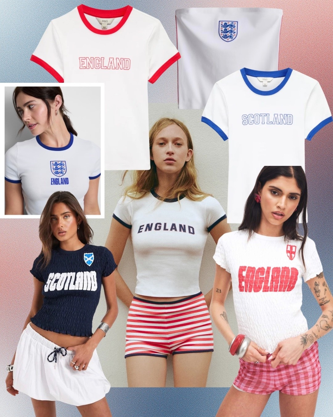 World Cup t-shirts ⚽️ 🏴󠁧󠁢󠁥󠁮󠁧󠁿 🏴󠁧󠁢󠁳󠁣󠁴󠁿 
England t shirt, Scotland T-shirt 

@Pull & Bear @ASOS

#LTKsummer #LTKuk #LTKeurope