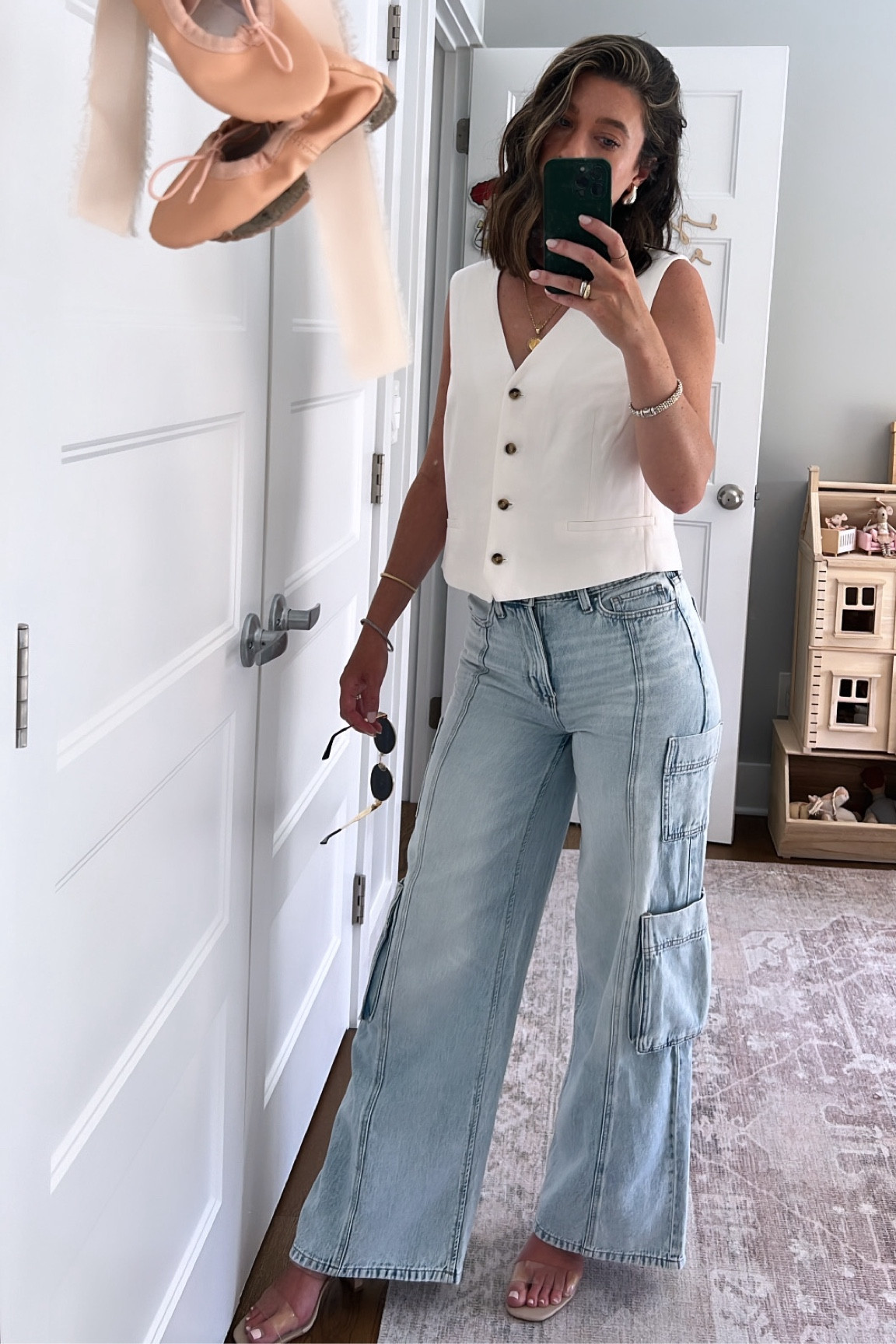 Vest cargo jeans sunglasses Amazon jewelry 