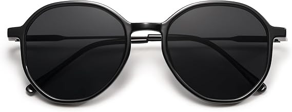 SOJOS Trendy Designer Hexagon Round Sunglasses for Women Fashion Big Shades Geometric Women Sungl... | Amazon (US)