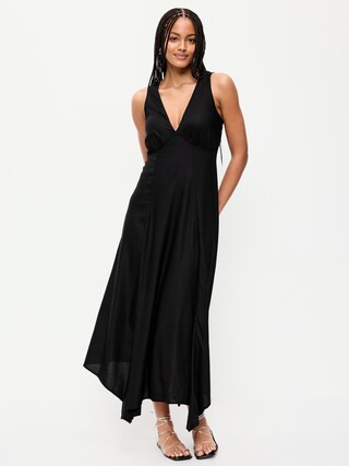 Handkerchief Hem Midi Dress | Old Navy (US)