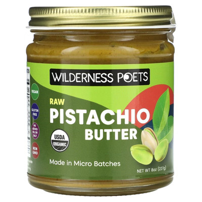 Wilderness Poets Organic Raw Pistachio Butter, 8 oz (227 g) | Target