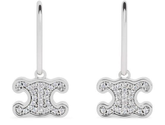 Triomphe rhinestone earrings | 24S US