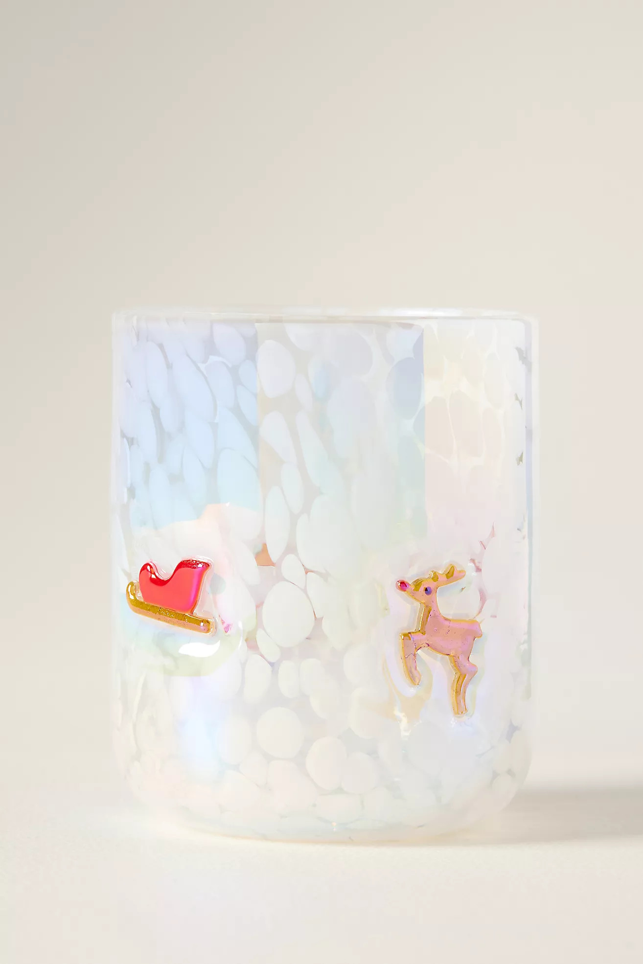 Festive Lustered Icon Juice Glass | Anthropologie (US)