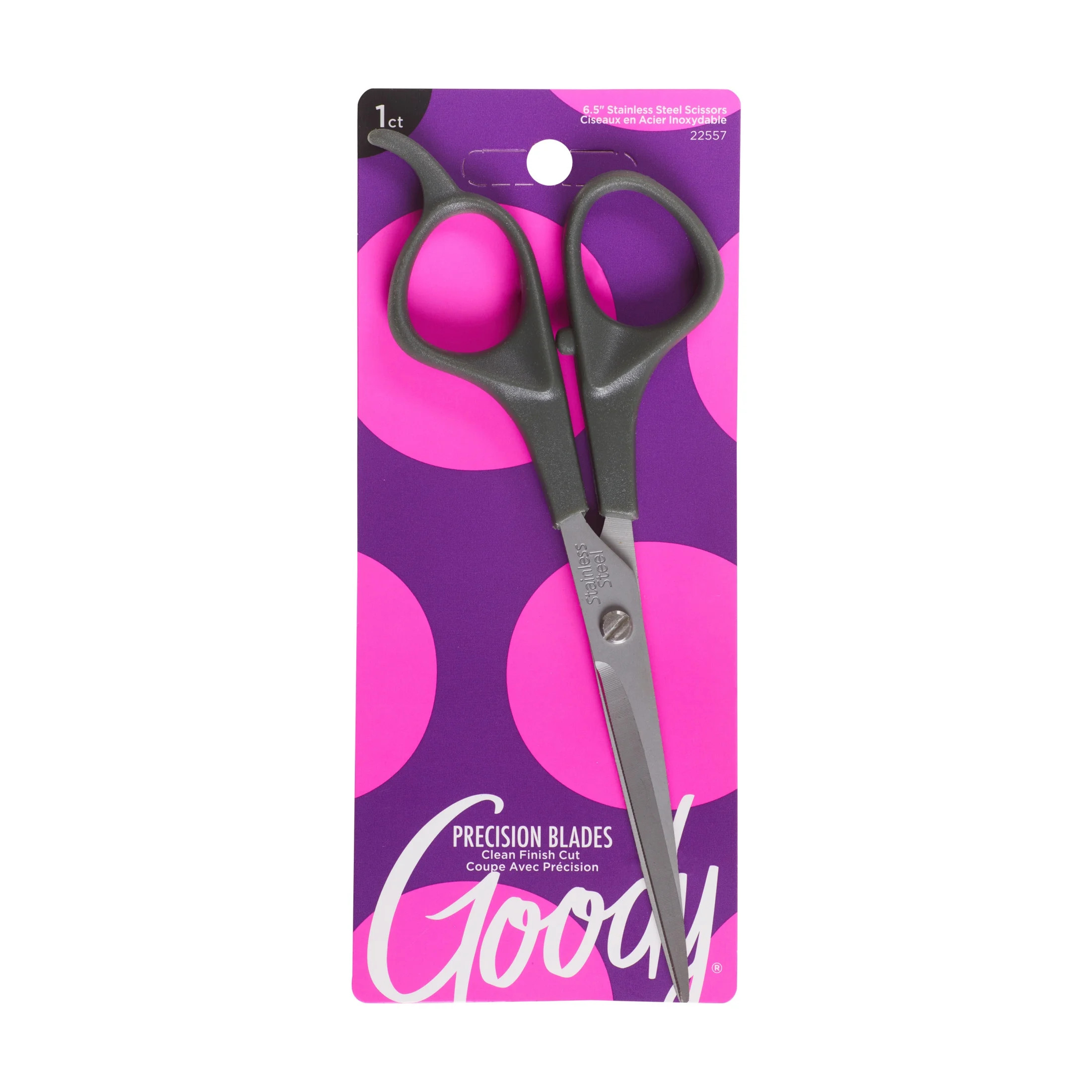 Goody Stainless Steel Scissors, Hair Trimming Scissors, 6.5 Inches Silver 1 Ct | Walmart (US)