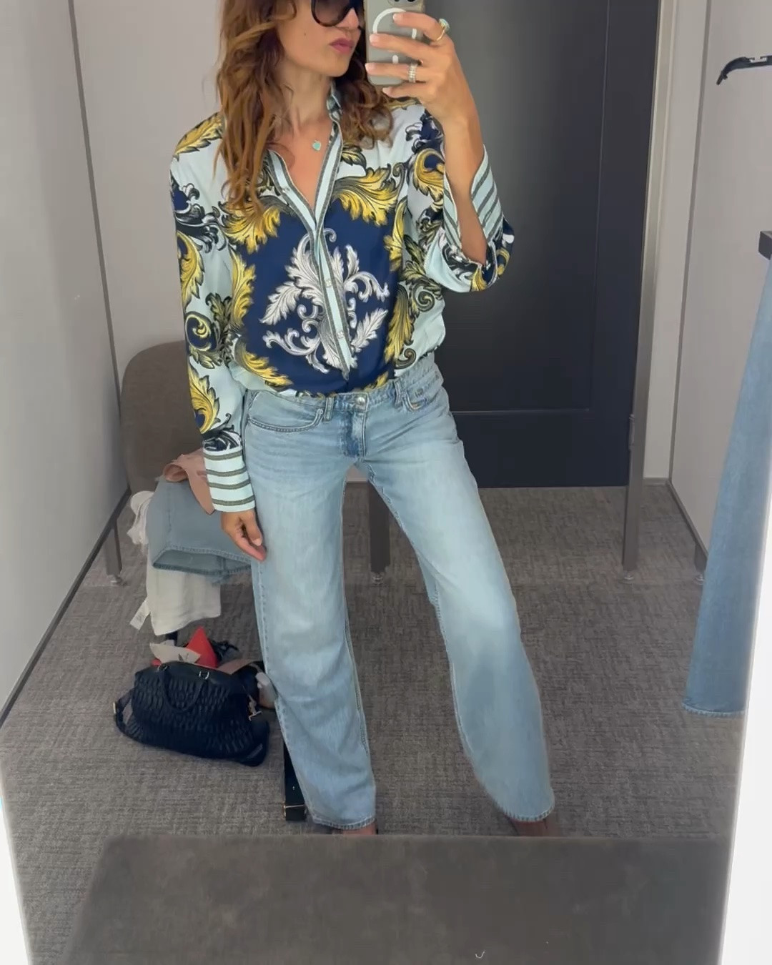 Nordstrom 
Alive Olivia top in small 
Jeans rag and bone tts straight leg low rise