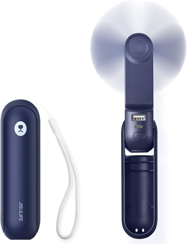 JISULIFE Portable Handheld Fan, Mini Rechargeable Hand Fan, Small Battery Operated 14-21hrs, Pers... | Amazon (US)