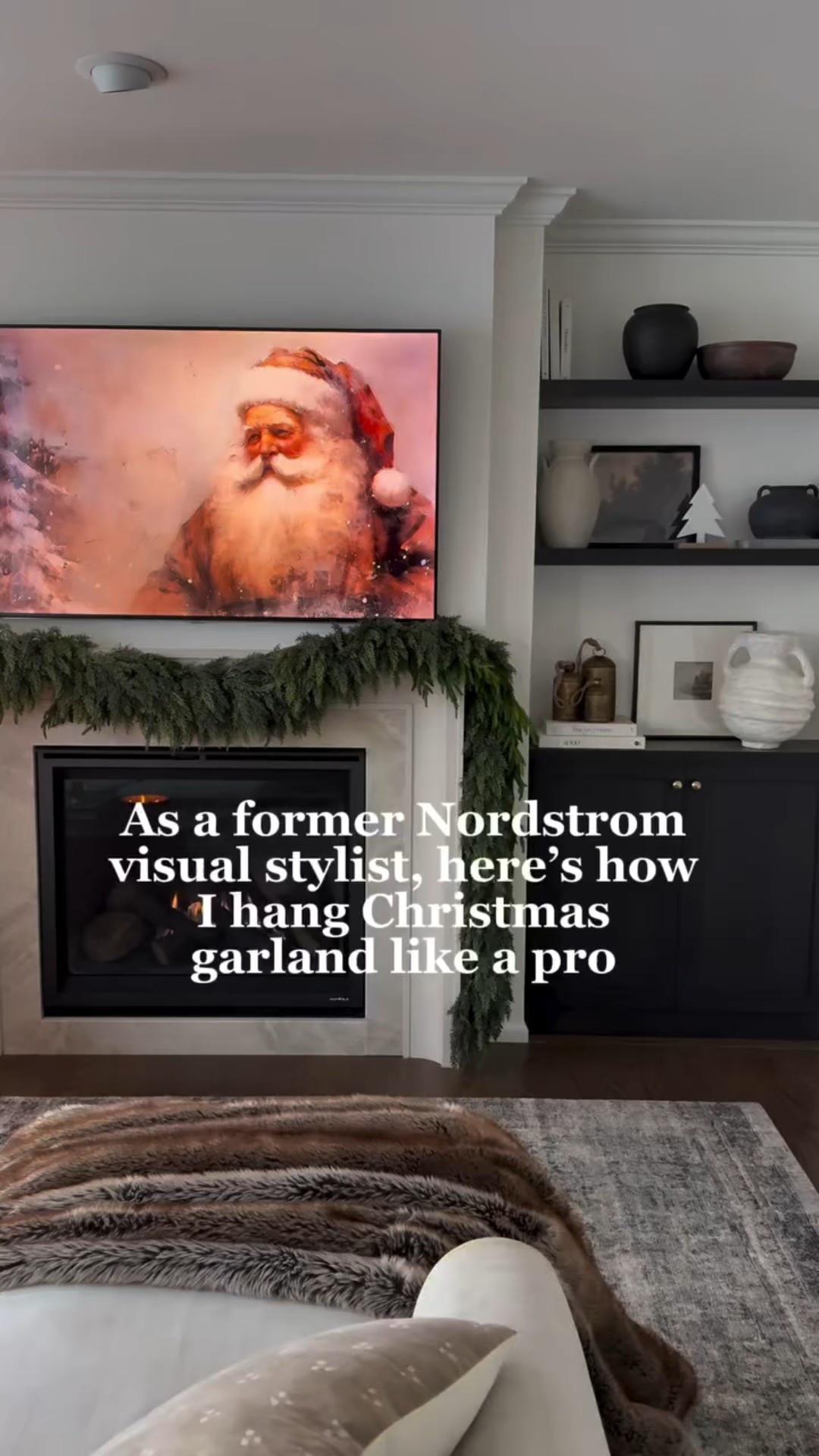 How to hang garland on your mantle the right way (from a former Nordstrom visual stylist)

The biggest mistake I see people make is only using one strand of garland - that’s why it looks flat and sparse. The secret to a full, lush, and realistic look is layering multiple types of garland together.

Here’s exactly how I did it:
✨ I used 4 total strands (2 of the viral Hobby Lobby garland and 2 of the Kirkland’s dupe for the Afloral garland)

✨I hung each strand one at a time using four 3M cord bundles (two on each side of the mantle) to evenly distribute the weight. Make sure to follow the 3M directions and let them sit for at least an hour before adding any weight or they’ll fall off.

✨Always hide the loop of your garland in the middle where it can be covered with greenery, not on the outside.

📌 Save this tutorial for when you’re ready to decorate for Christmas.

Comment SHOP for links to everything I used and follow for more Christmas decorating tips. Ribbon and bells coming next 🎁🔔

#christmas #christmasdecor #christmasmantle #christmasgarland