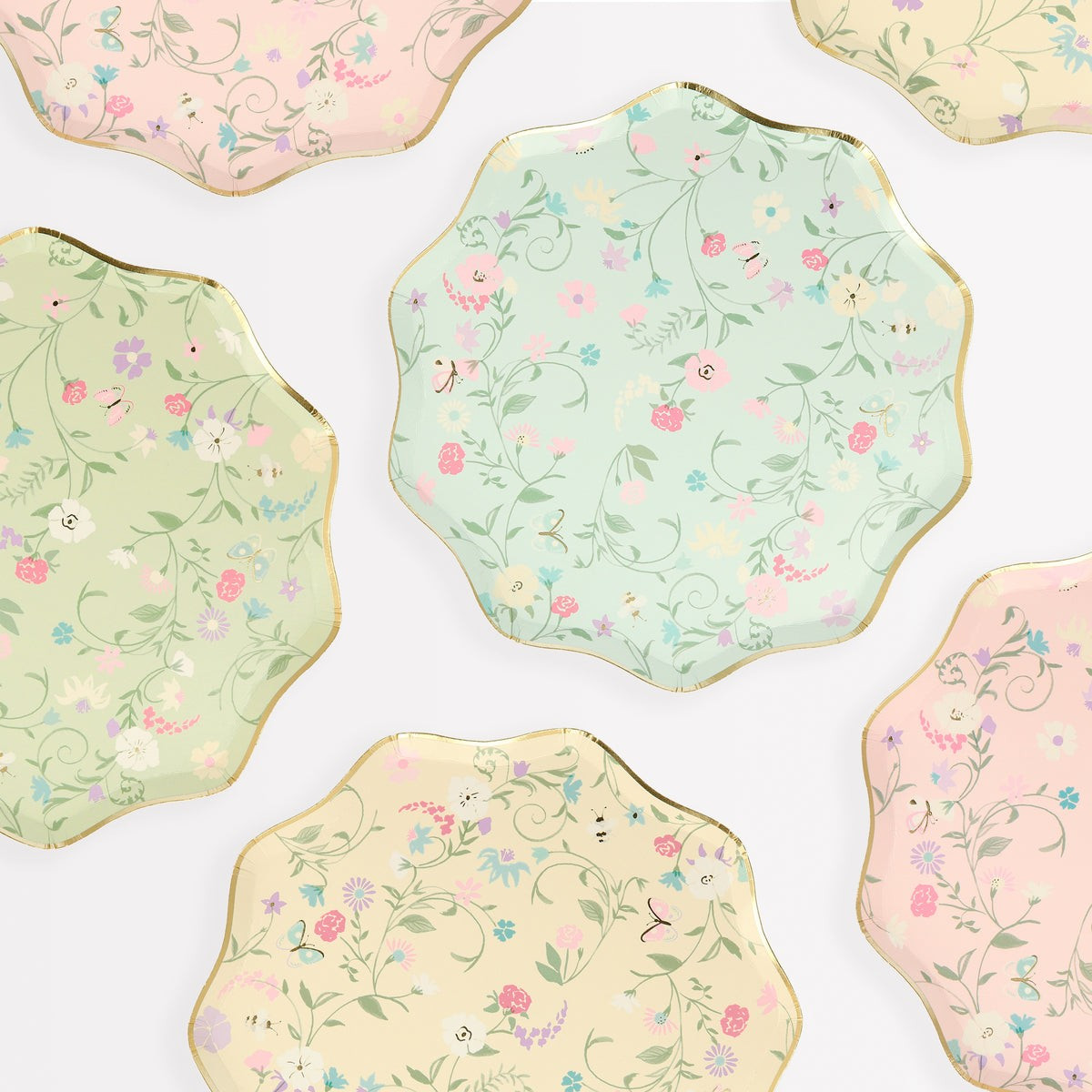 Ladurée Paris Floral Side Plates (x 8) | Meri Meri