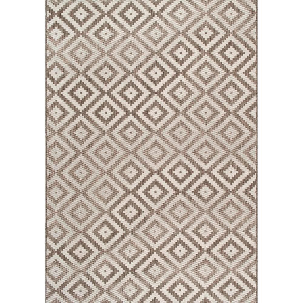 nuLOOM Marybelle Tribal Diamond Beige 5 ft. x 8 ft.  Indoor/Outdoor Area Rug OWDN20B-53076 - The ... | The Home Depot