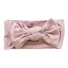 Tiny Hearts in Dusty Pink Large Bow Headwrap | Caden Lane