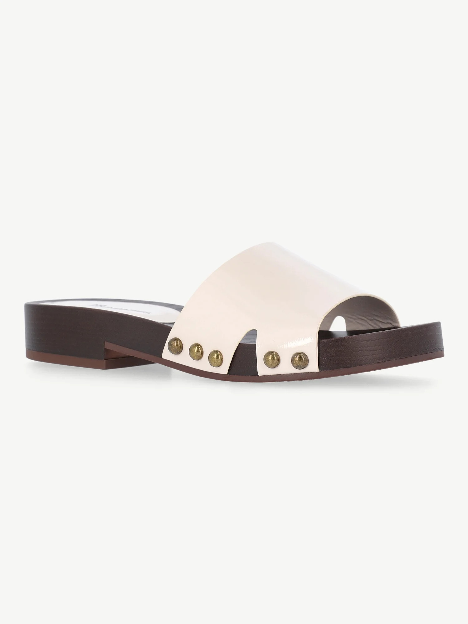 No Boundaries Women's Studded Wooden Clog Sandals | Walmart (US)