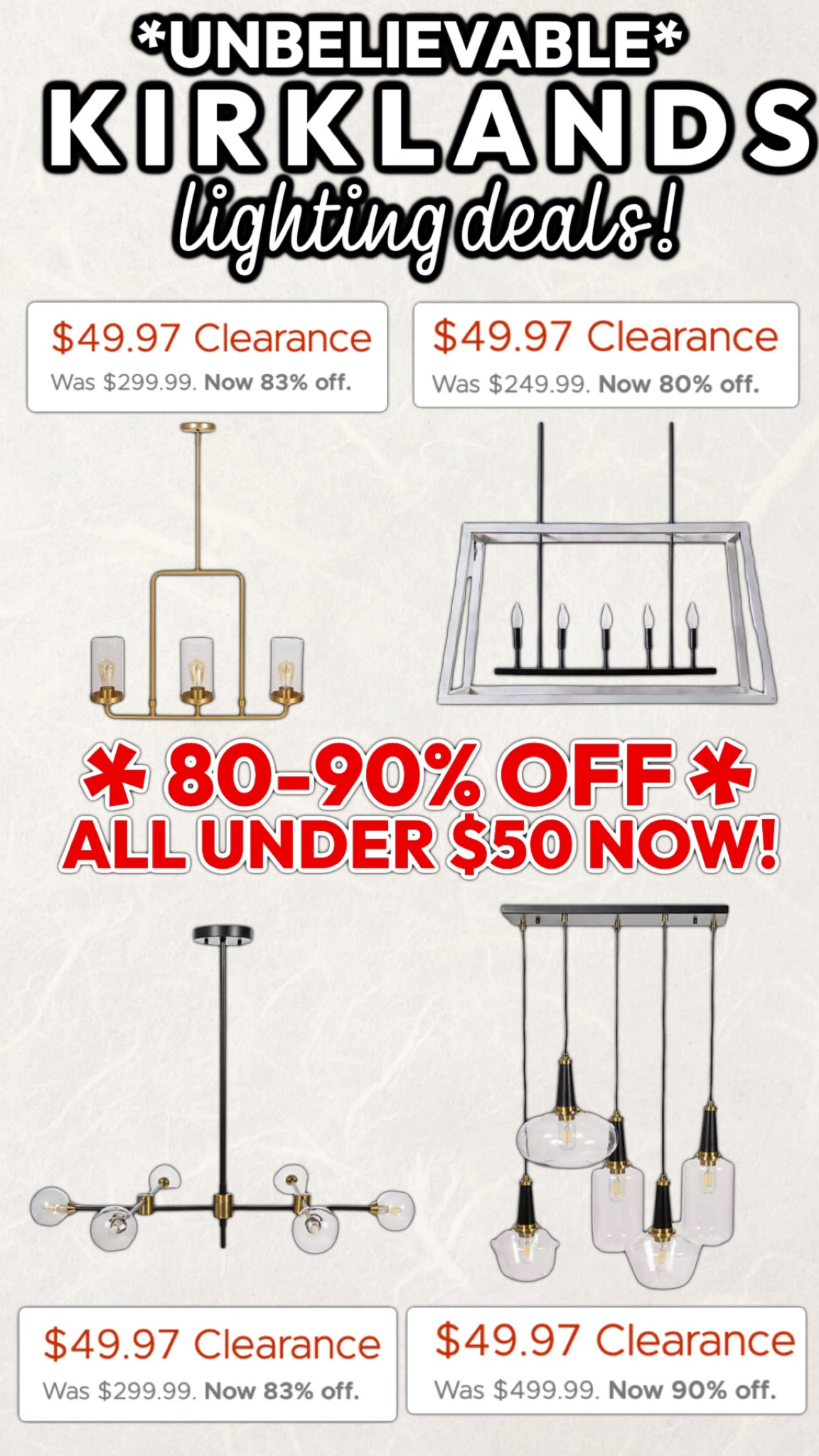 Kirklands deals pendant lights